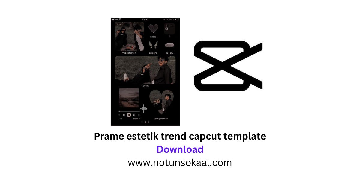 Prame estetik trend capcut template Link