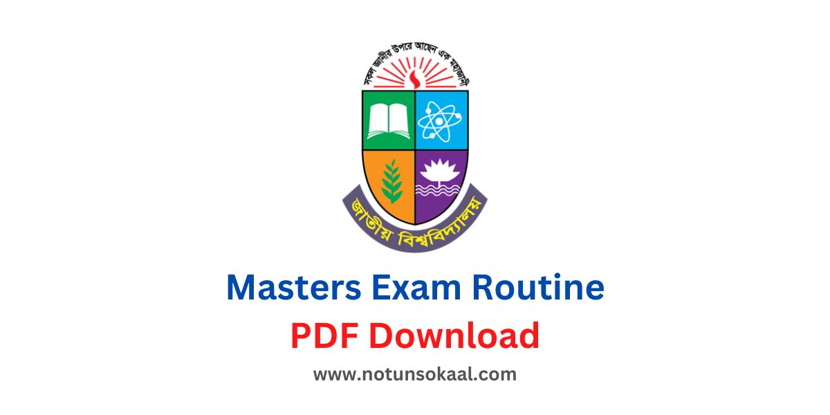 NU Masters Exam Routine 2023 PDF Download