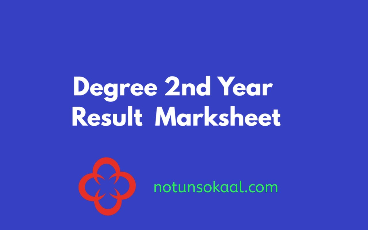 Degree 2nd Year Result Marksheet