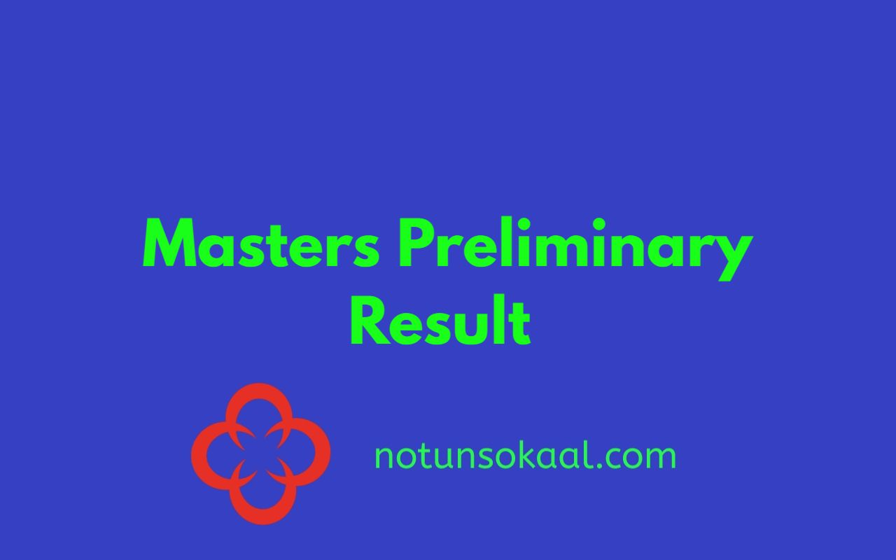 Masters Preliminary Result