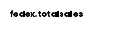 fedex.totalsales