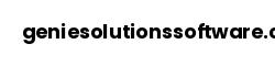 geniesolutionssoftware.com