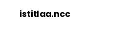 istitlaa.ncc