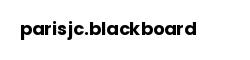 parisjc.blackboard