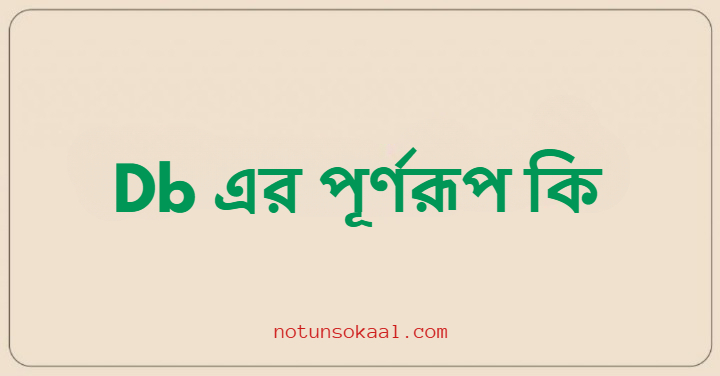 Db এর পূর্ণরূপ কি