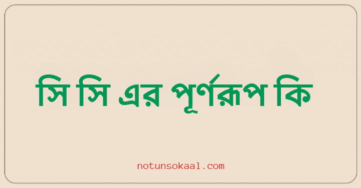 সি সি এর পূর্ণরূপ কি